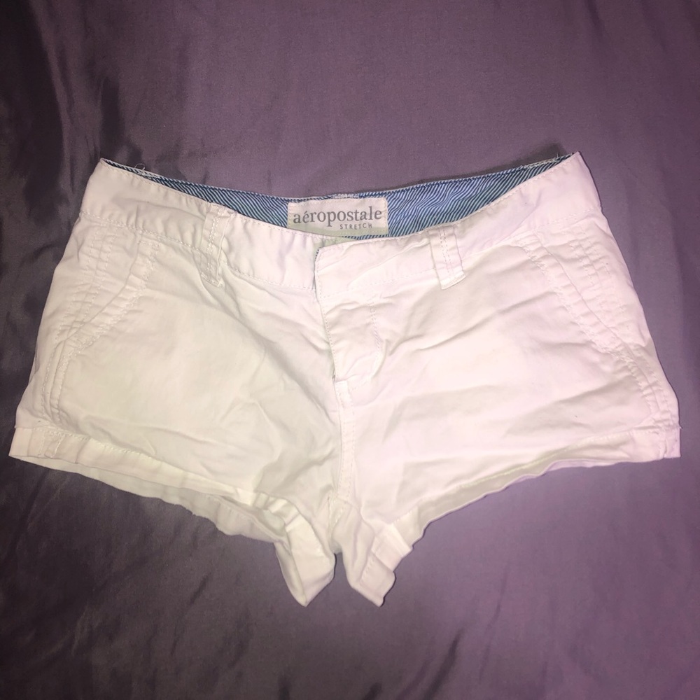 white aeropostale shorts size 0
